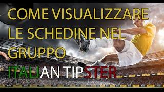 ITALIAN TIPSTER - Visualizzare schedine nel gruppo Facebook