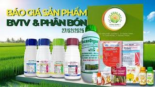  Báo Giá Thuốc BVTV Mới Nhất Tháng 2/2025 – Syngenta, Agrijapan, IFarm, An Phát Nông 