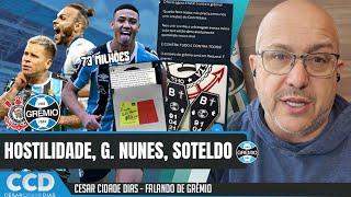 Hostilidade corintiana, Braithwaite, proposta por G. Nunes e Grêmio prepara compra de Soteldo