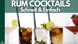 5 Cocktails mit Rum! (Schnell + Einfach)