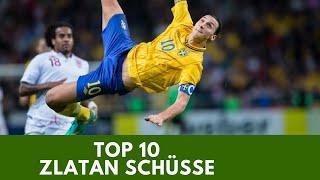 Die Top 10 härtesten Zlatan Schüsse! Ibrahimovic Compilation angucken!