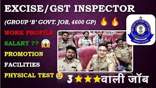 Excise/GST Inspector| Job Profile | Salary | Transfer | 3 ⭐️⭐️⭐️