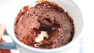 How to Make 2 MINUTES Fluffy Microwave Chocolate Mug Cake!