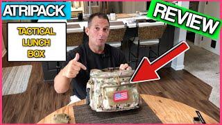 Lunch Box for Men, Tactical Lunch Bag MOLLE Webbing Leakproof Insulated Large Lunch Cooler