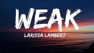 Larissa Lambert – Weak (Lyrics) (Cover) | I get so weak in the knees I can hardly speak