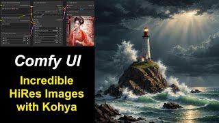 ComfyUI 27 Incredible HiRes with Kohya Deep Shrink (free workflows), Stable Diffusion