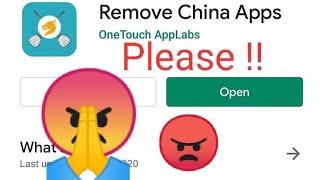 Remove Chinese apps now !!!  China app detector and remover and cleaning apps