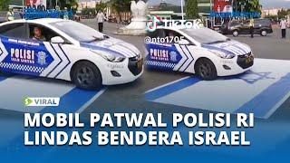 VIRAL Mobil Patwal Polisi Lindas Bendera Israel, Mabes Polri Buka Suara
