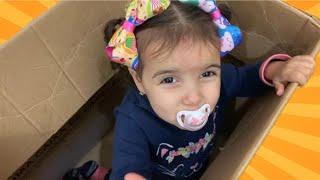 DOUBLE DOSE PLAYTIME FOR KIDS 6 | MANU PRETENDS TO PLAY AS A BABY IN A BOX | NEW BABY SISTER