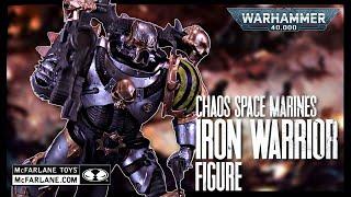 McFarlane Toys Warhammer 40,000 Chaos Space Marines Iron Warrior Figure | @TheReviewSpot