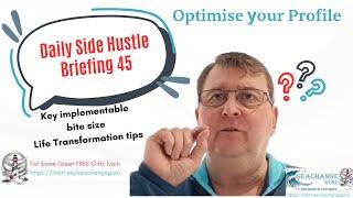 Seachange Guru 45 Engaging Profile #seachangeguru #motivation #sidehustle