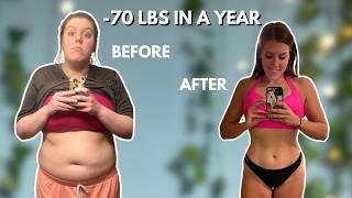 How I Lost 70 lbs Naturally in a Year | Weight Loss Transformation Story | Before & After Pictures