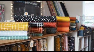 Virtual visit to the g&g fabric shop - with new window display tour - Feb 2021!