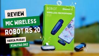 Mic Bluetooth Wireless ROBOT RS20, MIC WIRELESS MURAH KUALITAS GAK MURAHAN
