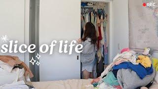 closet cleanout, packing for the east coast, finishing a few books 🪺 WEEKLY VLOG