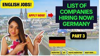 List of companies hiring now in Germany -  Top 50 companies and startups with English jobs