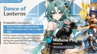 NEW UPDATE!! MADAME PING WILL BE PLAYABLE IN NATLAN & HER SIGNATURE WEAPON STATS - Genshin Impact