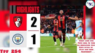 HIGHLIGHTS | Bournemouth 2-1 Man City | PREMIER LEAGUE | Match week 10