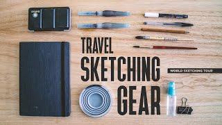 My travel sketching gear