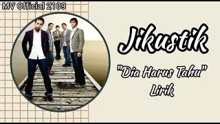 Jikustik - "Dia Harus Tahu" Lirik #laguhits #lyrics #jikustik