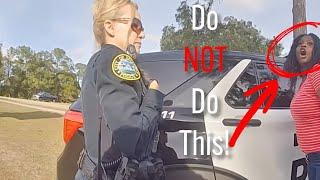 'Christian' Woman Loses It During Traffic Stop!