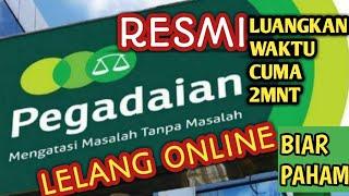 BENARKAH PEGADAIAN LELANG BARANG SECARA ONLINE⁉️