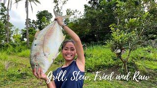 I cooked this bigfish in different dishes to fill the stomach of our rice harvester (Part1) Bohol PH