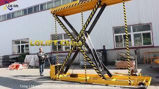 LG Battery powered Scissor Trolley Lift