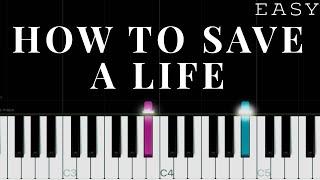 The Fray - How To Save A Life | EASY Piano Tutorial