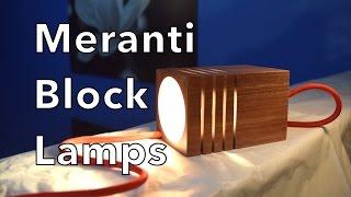 Meranti block lamps - modern pendant and accent lamps - by residentmaker