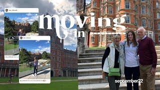 ROYAL HOLLOWAY MOVE IN VLOG | Moving In + Room Tour 