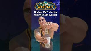 The true MVP of every raid: the flask supplier #worldofwarcraft #warcraft #mmo #mmorpg #gaming