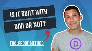 Is This Website Built With The Divi Theme? The Foolproof Method!