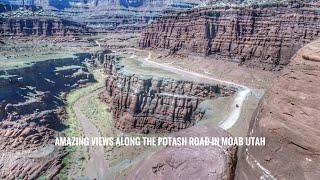 Spectacular Views along Potash Road.  Canyonlands to Moab Backroad. How to find easy trails in Moab