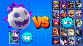 ESPIRITU DE HIELO EVOLUCIONADO NV14 vs TODOS AL MÍNIMO | Clash Royale