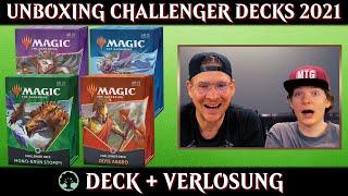 MTG Unboxing Challenger Decks 2021 deutsch | Magic the Gathering | Trader l Review Mono-Grün Stompy