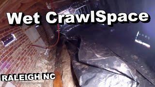 Wet Crawl Space? Why and How to Fix -  by Apple Drains -Raleigh NC  DRAINAGE CONTRACTOR