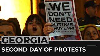 Georgians protest ‘foreign agents’ draft law on media, nonprofits