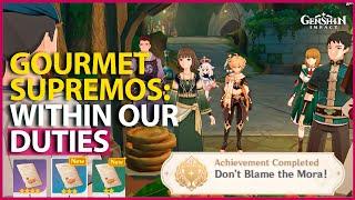 World Quest Gourmet Supremos: Within Our Duties GUIDE Sumeru Achievement & Recipes Genshin Impact