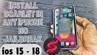 How To Install Scarlet In Any iPhone No Revoke !! Sideload Without Pc Without Jailbreak In iPhone 