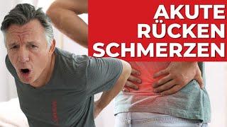 Akute Rückenschmerzen - So wirst du wieder schmerzfrei und das ohne Medikamente!