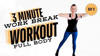 3 Min  WORK BREAK WORKOUT  Day 11  Low Impact Movement for Your Busy Day  Step to the Beat 