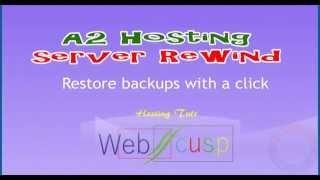 A2 Hosting Server Rewind - One click restore utility