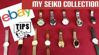 eBay buying tips and my Seiko watch collection video