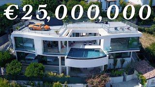 Touring a €25,000,000 Luxury Modern Villa Minutes Away From MONACO | Mega Mansion Tour