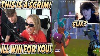 Corinna Kopf TAKES OVER Clix's Stream & Plays SCRIMS For Him! - Fortnite Funny & WTF Moments