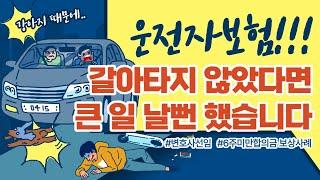 운전자보험!!! 갈아타지 않았다면 정말 큰 일날 뻔 했습니다.