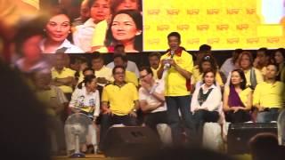 Koko Pimentel - Team PNoy proclamation rally