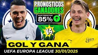 PRONÓSTICOS UEFA EUROPA LEAGUE (30/01/2025) ​MÉTODO GOL Y GANA GRATIS