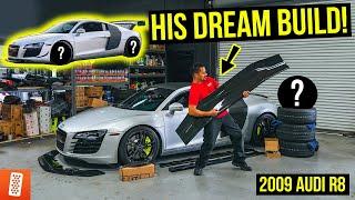 Building a (6-speed manual) 2009 Audi R8! NEW WHEELS and Carbon Fiber Aero Package looks AGGRESSIVE!
